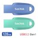 USB память 128GB USB3.2 Gen1 SanDisk Ultra Curve R:100MB/s простой колпак отсутствует SDCZ550-128G параллель импортные товары 