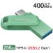 USB память 256GB SanDisk SanDisk USB 3.2 Gen 1 USB-A/Type-C обе коннектор установка R:400MB/s поворотный SDDDC3-256G-G46AG параллель импортные товары на следующий день доставка 