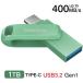 USB память 1TB SanDisk USB 3.2 Gen 1 USB-A/Type-C обе коннектор установка Ultra Dual Drive Go R:400MB/s SDDDC3-1T00-G46AG поворотный параллель импортные товары на следующий день доставка 