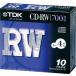 TDK CD-RW данные для 700MB 4 скоростей 5mm толщина в кейсе 10 листов упаковка [CD-RW80X10S]