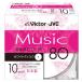 Victor музыка для CD-R 80 минут белый принтер bru10 листов сделано в Японии CD-A80PR10