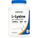 Nutricost L-Lysine 1000mg 250 Capsules - 500mg Per Cap Gluten Free Non-G