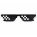 [ZooooM] точка .mo The ik солнцезащитные очки SNS шутки товары игра способ 8 bit пиксел . зеркало party более . костюмированная игра 