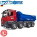  голубой da-bruder MB Arocs половина труба самосвал грузовик BLUE × RED bruder-03621 | Mercedes Benz Mercedes-Benz самосвал машина строительные работы .. машина автомобиль 