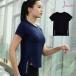  спорт одежда женский футболка разрез tops Logo бег тренировка фитнес йога Jim S M L XL черный чёрный темно-синий темно-синий JOCOSA 8721