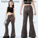  Dance брюки леопардовая расцветка брюки труба брюки девочка flare pants шт . леопардовая расцветка брюки ребенок одежда презентация постановка одежда танцевальный костюм hiphop K-pop Mai шт. отвечающий .. группа одежда ki
