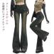  Denim брюки flair женский flair Denim Denim брюки женский брюки 20 плата bell низ flare pants черный Denim cut off ботинки 