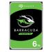 Seagate(シーゲート) BarraCuda 3.5インチ 内蔵ハードディスク 6TB SATA6Gb/ s キャッシュ256MB 5400RPM SMR ST6000DM003 返品種別B