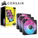 CORSAIRl Corse aPWM вентилятор iCUE LINK RX120 RGB Triple Fan Kit( черный ) CO-9051018-WW возвращенный товар вид другой B