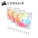 CORSAIRl Corse a Rebirth ротор проект принятие PC кейс вентилятор RS120-R ARGB WHITE Triple Reverse Fans( белый ) CO-9050197-WW возвращенный товар вид другой B