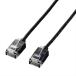  Elecom LAN кабель CAT6A super тонкий 1.0m( черный ) LD-GPASS/ BK1 возвращенный товар вид другой A