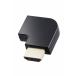  Elecom HDMI L знак изменение адаптер правый направление 90 раз HDMI кабель удлинение коннектор 4K 60p позолоченный AD-HDAABS03BK возвращенный товар вид другой A