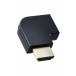  Elecom HDMI L знак изменение адаптер левый направление 90 раз HDMI кабель удлинение коннектор 4K 60p позолоченный AD-HDAABS04BK возвращенный товар вид другой A