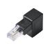  Elecom RJ45 L знак изменение коннектор Cat5e/ нисходящий / изменение адаптер / Cat5e RJ45/ трансляция коннектор / Giga bit соответствует ( черный ) LD-RJ45U5ELDBK возвращенный товар вид другой A