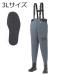  Daiwa PW-3208 энергия забродный полукомбинезон 3L размер 27.0~28.0cm фетр подошва ( серый ) возвращенный товар вид другой A