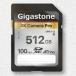 Gigastonel Giga Stone SDXC карта памяти 512GB Class10 UHS-I U3 V30( молния задний упаковка ) GJSXR4K-512GV3A1 возвращенный товар вид другой B