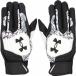  Under Armor UA clean выше перчатки подающего (Black/ White/ Black* размер :MD) возвращенный товар вид другой A