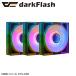 darkFlash Infinity зеркало установка 120mm ARGB кейс вентилятор обратное вращение ( Rebirth ) модель DM8R 3 in 1 DM8R-USBLACK-3IN1PAC возвращенный товар вид другой B