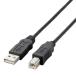 ���쥳�� �Ķ��б�USB2.0�����֥� A-B 1.0m 0.5A �֥�å� USB2-ECO10 ���ʼ���A