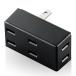  Elecom Triple ответвление 2 булавка 3 выход передний модель ( черный ) T-TR02-2300BK возвращенный товар вид другой A