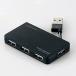  Elecom USB ступица 2.0 кабель место хранения автобус энергия 4 порт черный U2H-YKN4BBK возвращенный товар вид другой A