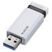 쥳ELECOM USB꡼/ USB3.1(Gen1)б/ Υå/ ȥ꥿ǽ/ 16GB/ (ۥ磻) MF-PKU3016GWH ʼB