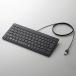  Elecom проводной тонкий Mini клавиатура Pantah graph тип японский язык расположение 84 ключ ( черный ) TK-FCP096BK возвращенный товар вид другой A