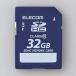 エレコム SDHCメモリーカード 32GB Class10 MF-FSD032GC10R 返品種別A