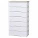  Iris o-yama wood top chest width 73cm×7 step ( white / natural ) IRIS HG-727 returned goods kind another A