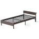  Iris o-yama дерево steel bed одиночный дизайн . имеется ( черный walnut ) IRIS SBW02-S черный / грецкий орех возвращенный товар вид другой A