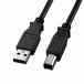 掠ץ饤 USB2.0֥(USB2.0 Aͥ - USB2.0 Bͥ) 3m(֥åPC99) KU20-3BKK2 ʼA