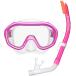 Reef Tourer( leaf Tourer ) детский si Ricoh n производства маска &. имеется W защита воздуховод "snorkel" комплект ( прозрачный розовый ) возвращенный товар вид другой A