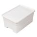  солнечный ka место хранения box L ширина 34× глубина 49× высота 23cm on box крышка имеется пластик ( белый ) кейс для хранения 309031 возвращенный товар вид другой A