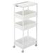  солнечный ka кухонные тележки 4 уровень с роликами . ширина 32.5cm cargo 2 широкий ( белый ) кухня / кухня сопутствующие товары CG2-W4WH возвращенный товар вид другой A