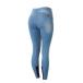  верховая езда сопутствующие товары horze kai a высокий талия Denim юбка-брюки полный рукоятка женский голубой верховая езда сбруя 