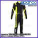 sparco ( Sparco ) FIA 8877-2022 / KC.017.24-O Cart костюм THUNDER ADVANCED ( Thunder advance do) черный / флуоресценция желтый размер L BKS0010B0K08