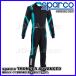 sparco ( Sparco ) FIA 8877-2022 / KC.017.24-O Cart костюм THUNDER ADVANCED ( Thunder advance do) черный / Sky голубой размер M BKS0010B0K3000M