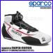 sparco ( Sparco ) FIA 8856-2018 - SFI 3.3/5 рейсинг обувь RAPID ROTOR (lapido ротор ) размер 43 белый / красный BRB0002B0W09043