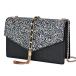 Crossbody Clutch Purse for Women, GM LIKKIE Glitter Evening Bag, Sequin Tas