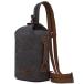 Canvas Sling Bag - Small Crossbody Backpack Shoulder Casual Daypack Rucksac