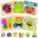 Wooden Puzzles Toddler Toys Gifts for 1 2 3 Year Old Boys Girls, 6 Pack Ani