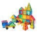 Magnet Building Tiles 100 Piece Set Clear Magnetic 3D Building Blocks Const