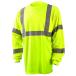 OccuNomix LUX-LSETP3B-YL Classic Standard Long Sleeve Wicking Birdseye T-Sh