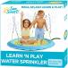 SunSmart Learn N Play Sprinkler Splash Mat - Helps Kids Learn Letters, Colo