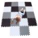 MQIAOHAM for children floor mat multicolor exercise EVA foam mat Kids Play Area puzzle tile baby puzzle Inter locking so