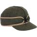 Stormy Kromer Mackinaw Cap - Winter Wool Hat with Earflaps Olive