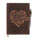 MOONSTER? refilling possibility leather journal line Note -en Boss Heart type for women journal? pen holder attaching? premium f rice A