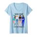 Womens Girls Trip Progress 4 Womens Road Vacatiholiday Hols V-Neck T-Shirt