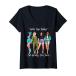 Womens Ready for Chaos Girls Trip Baby Funny Vacation hols Girl V-Neck T-Sh