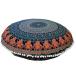 (Blue 4) - Third Eye Export - 80cm Mandala Barmeri Large Round Floor Pillow